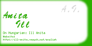 anita ill business card